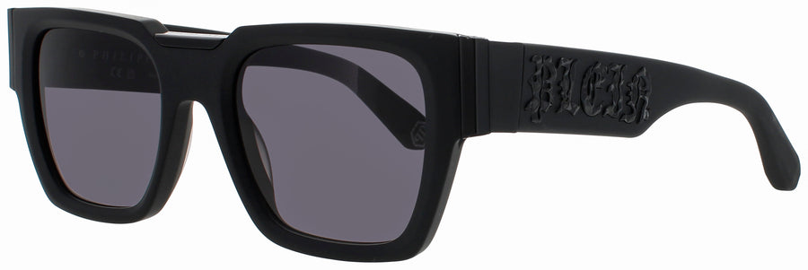 Philipp Plein SPP095M Frame SANDBLASTED BLACK Lens GREY GRADIENT