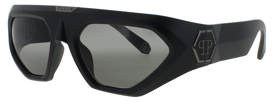 PHILIPP PLEIN SPP153 Frame MATTE BLACK Lens GREY