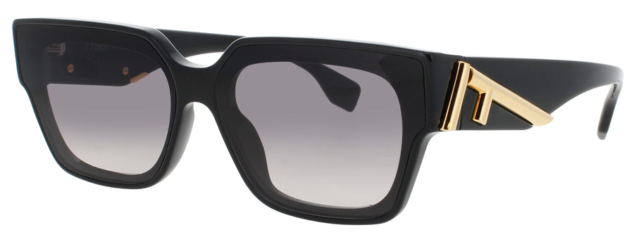 FENDI FE40099I Frame SHINY BLACK Lens SMOKE GRADIENT