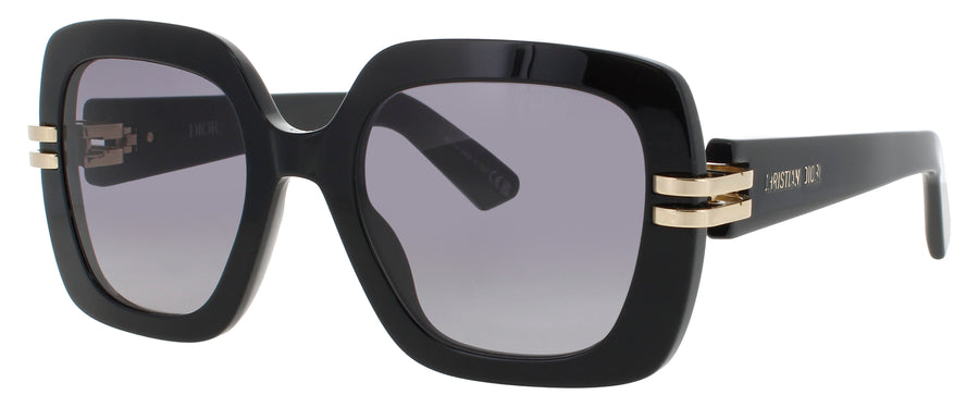 DIOR CD40154I Frame SHINY BLACK Lens SMOKE GRADIENT