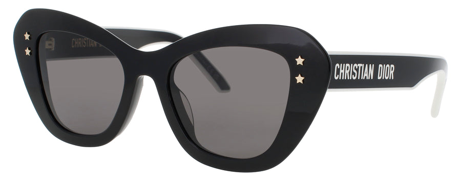 DIOR CD40163U Frame SHINY BLACK Lens SMOKE