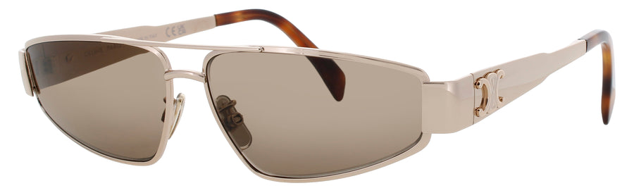 CELINE CL40318U Frame SHINY ROSE GOLD Lens BROWN