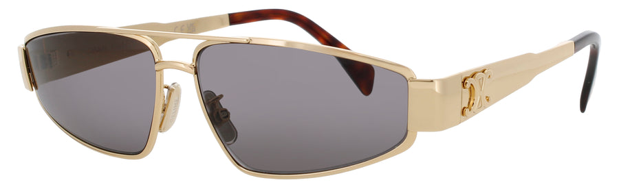 CELINE CL40318U Frame SHINY ENDURA GOLD Lens SMOKE