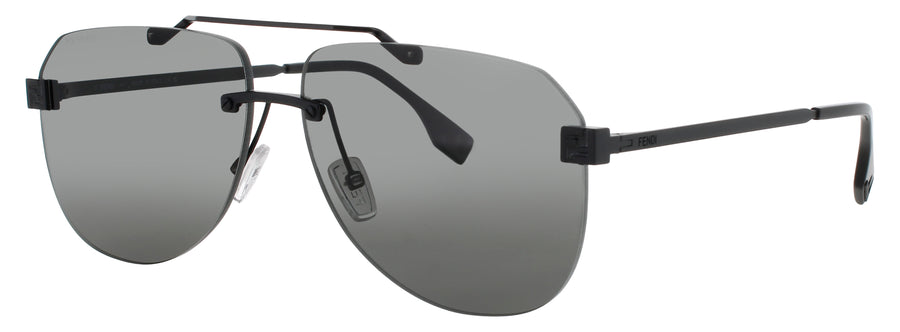 FENDI FE40115U Frame MATTE BLACK Lens GREEN POLARIZED