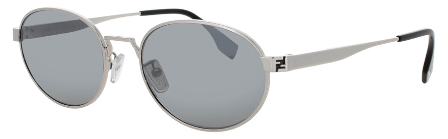 FENDI FE40180U Frame SHINY PALLADIUM Lens SMOKE MIRROR