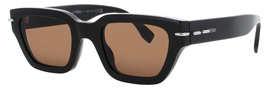 FENDI FE40191I Frame SHINY BLACK Lens BROWN