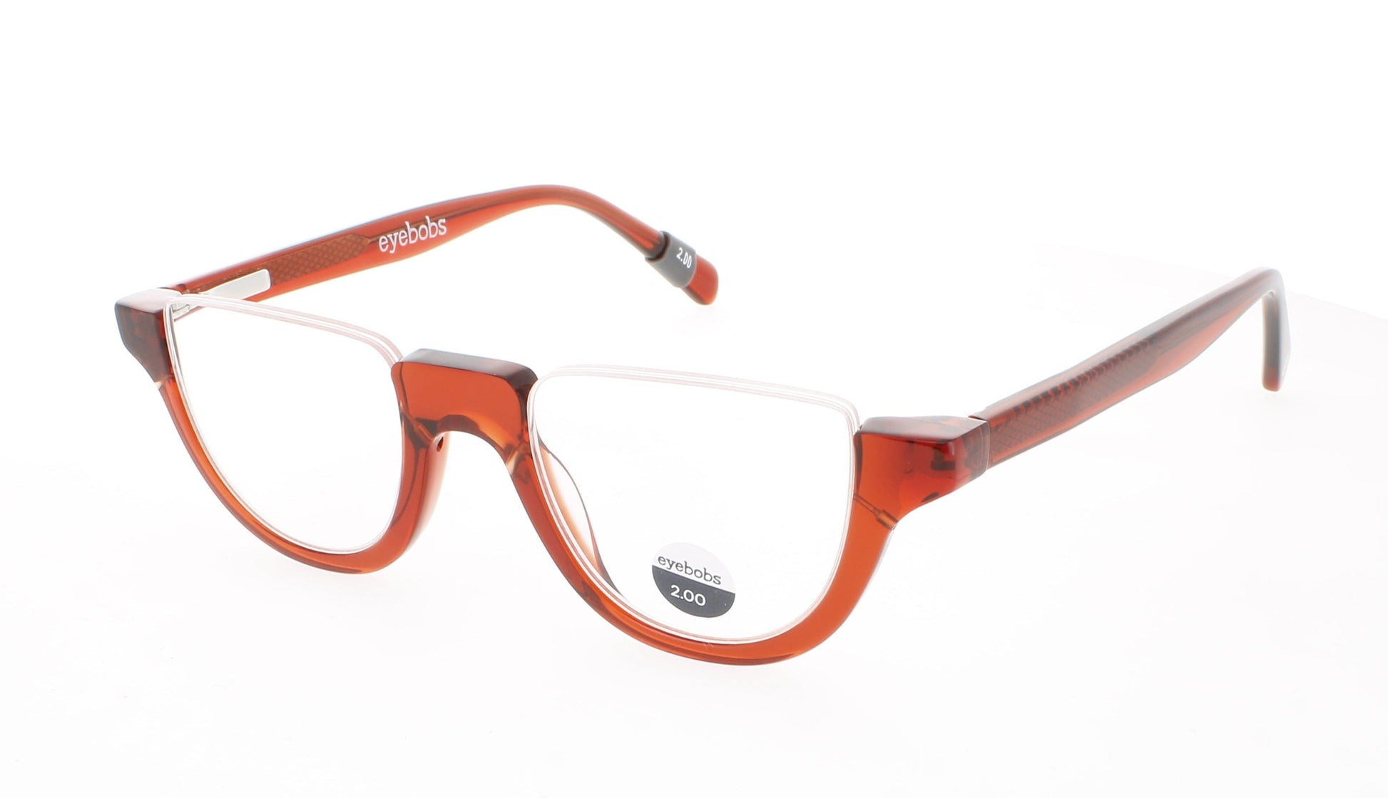 EYEBOBS DEEP LEE Frame GARNET RED CRYSTAL Lens DEMO