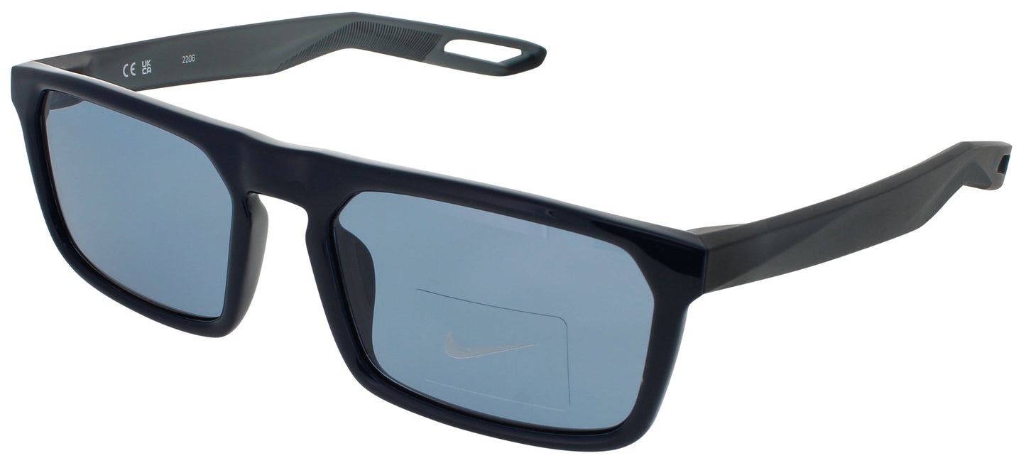 NIKE NV03 DZ7374 Frame OBSIDIAN Lens BLUE