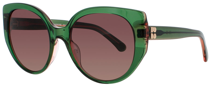 KATE SPADE SERAPHINA/G/S Frame GREEN PINK Lens GREY POLORIZED