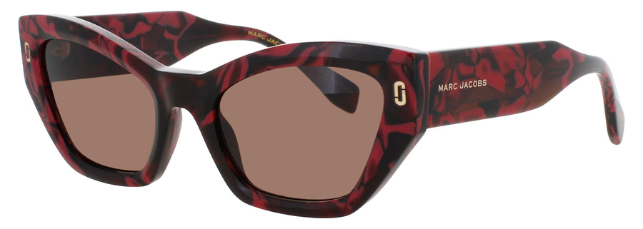 MARC JACOBS MJ-1117/S Frame BURGUNDY MARBLE Lens GRADIENT BROWN