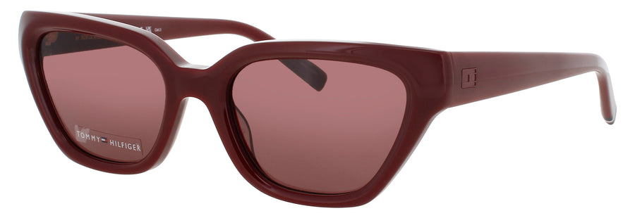 TOMMY HILFIGER TH SRG Frame BURGUNDY Lens PINK TINT