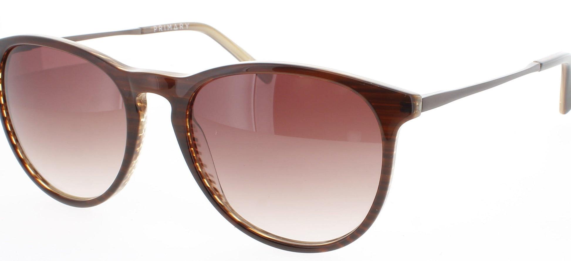 PRIMARY PRS09 Frame BROWN/HORN Lens Brown Gradient