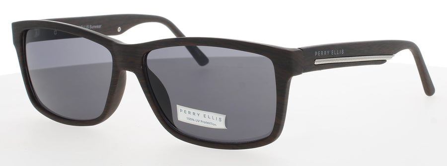 PERRY ELLIS PESUN080 Frame WOOD STRIPE Lens SMOKE