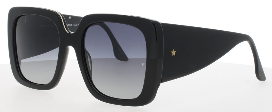 MO JANIS Frame SHINY BLACK Lens GRADIENT GREY