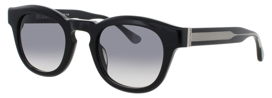 BUGATTI 71 Frame BLACK/STERLING SILVER Lens GREY GRADIENT