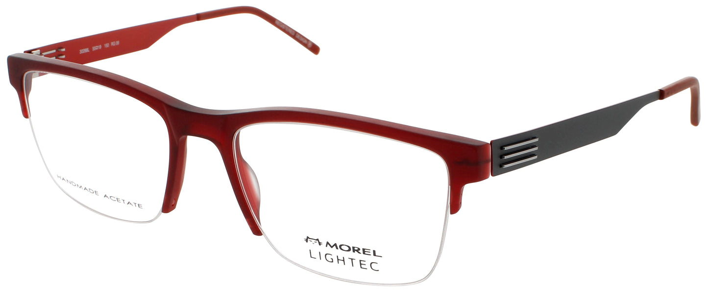 LIGHTEC-MOREL OMICRON 59 Frame DARK RED Lens DEMO