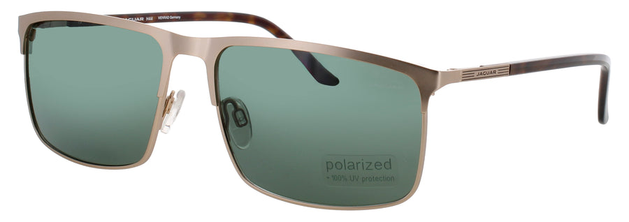 JAGUAR JG37366 Frame SHINY GOLD Lens DARK GREEN POLARIZED