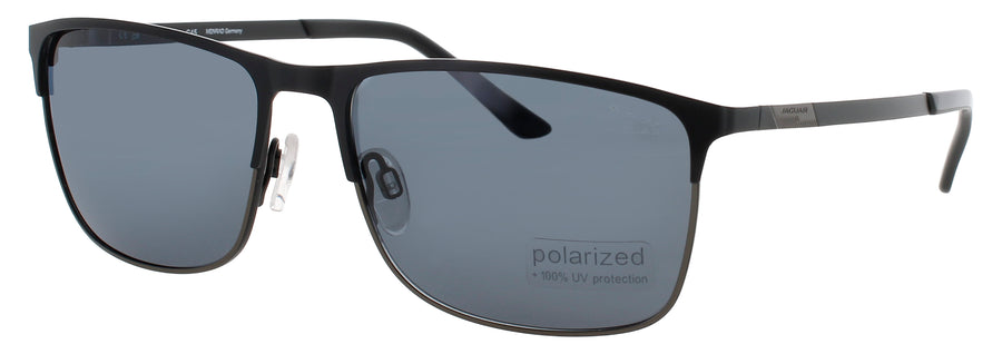 JAGUAR JG37368 Frame BLUISH BLACK Lens DARK SMOKE POLARIZED