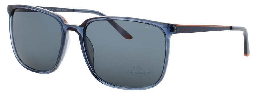 JAGUAR JG37263 Frame MATTE BLUE Lens DARK SMOKE