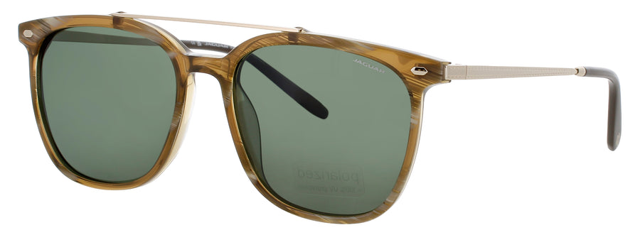 JAGUAR JG37283 Frame MATTE BROWN Lens DARK GREEN POLARIZED