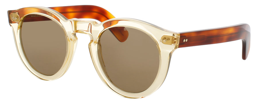 CUTLER AND GROSS CGSN-0734 Frame CRYSTAL YELLOW HAVANA Lens BROWN