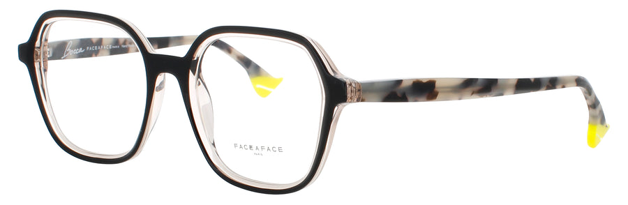 FACE A FACE BOCCA SCULPT 2 Frame BLACK / TRANSPARENT PEACH Lens DEMO