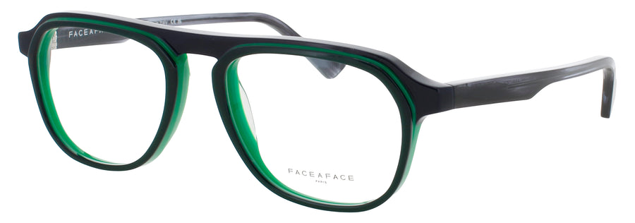 FACE A FACE CLOUD 1 Frame MARINE BLUE / NEON LIME GREEN Lens DEMO