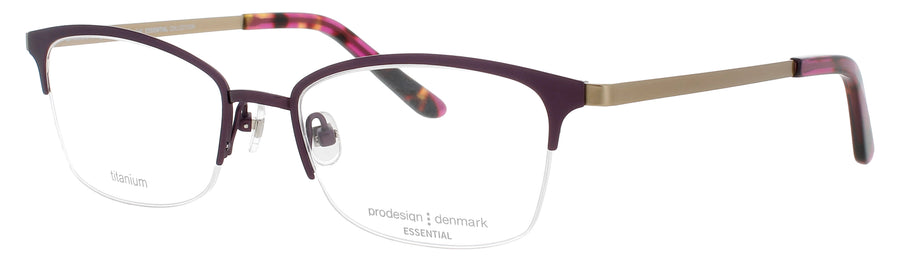 PRODESIGN BOW-1 Frame MATTE PLUM Lens DEMO