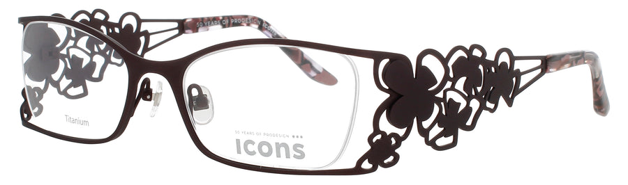 PRODESIGN IRIS-1 Frame MATTE BURGUNDY Lens DEMO