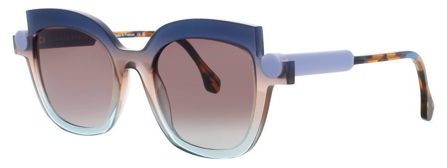 FACE A FACE SOTSAS 2 Frame BLUE BROWN SKY GRADIENT Lens GRADIENT DARK BROWN