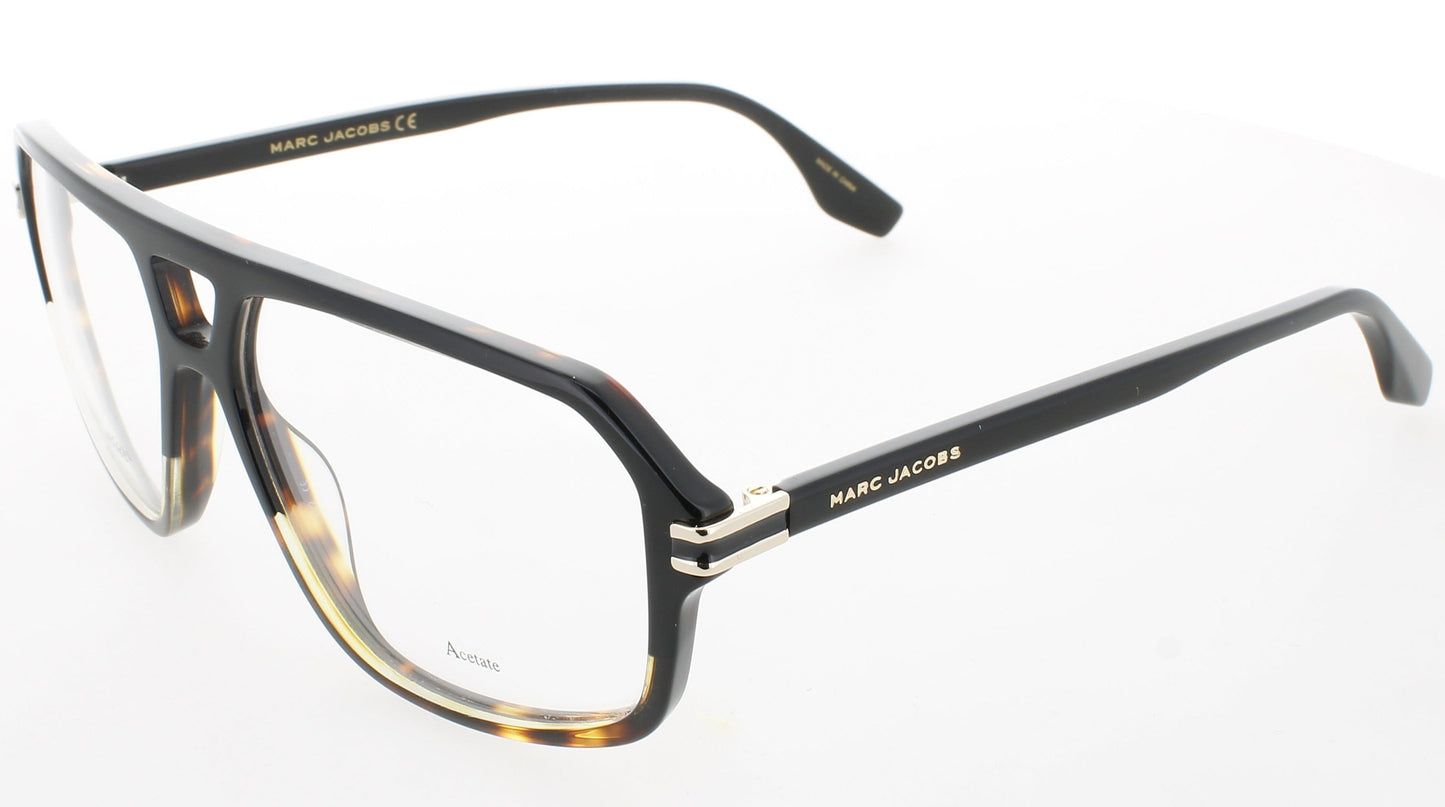 MARC JACOBS Frame Men's Eyeglasses Lens MARC JACOBS,BLACK HAVANA,DEMO,MARC 471,MALE,Eyeglasses,new-in