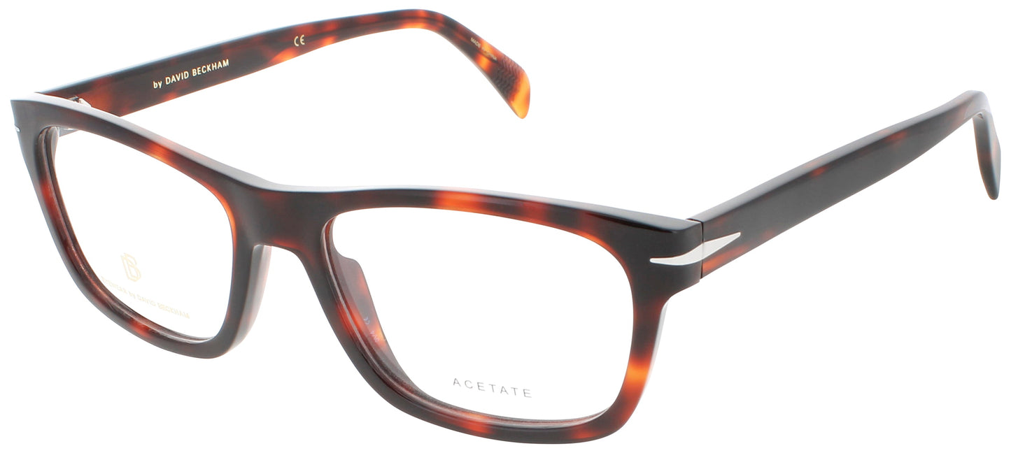 DAVID BECKHAM DB 7011 Frame RED HAVANA Lens DEMO