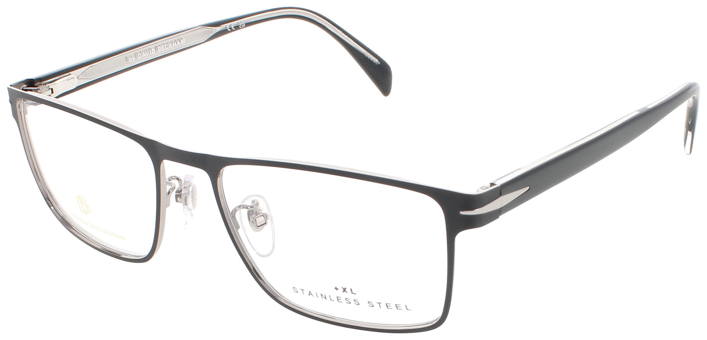 DAVID BECKHAM DB 1067 Frame MATTE BLACK RUTHENIUM Lens DEMO