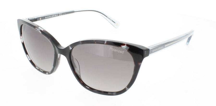 BANANA REPUBLIC BR 2001/S Frame BLACK GREEN HAVANA Lens GREY GRADIENT POLARIZED