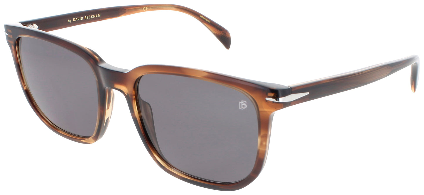 DAVID BECKHAM DB 1076/S Frame STRIPED BROWN Lens GREY