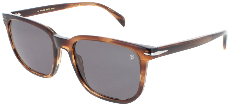 DAVID BECKHAM DB 1076/S Frame STRIPED BROWN Lens GREY