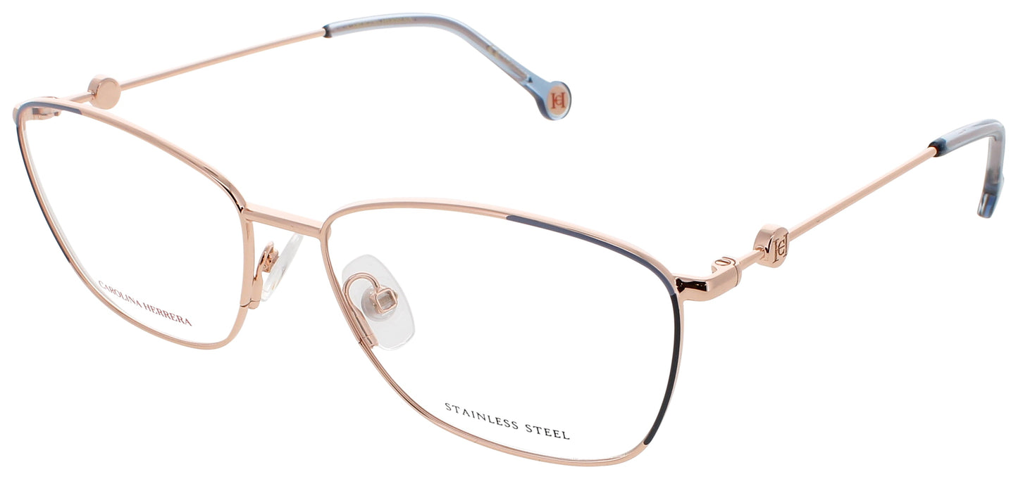 CAROLINA HERRERA CH 0060 Frame GOLD BLUE Lens DEMO