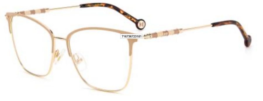 CAROLINA HERRERA CH 0040 Frame GOLD NUDE Lens DEMO