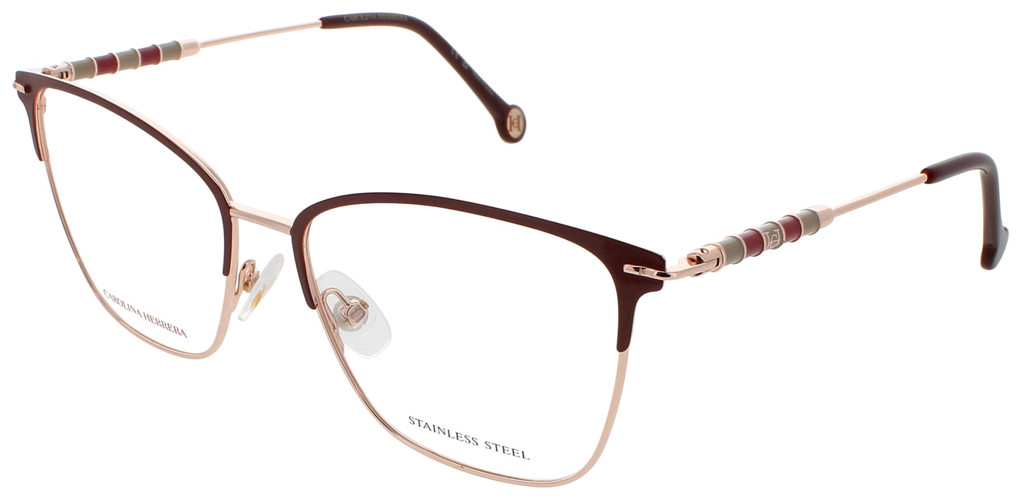 CAROLINA HERRERA CH 0040 Frame BURGUNDY COPPER GOLD Lens DEMO