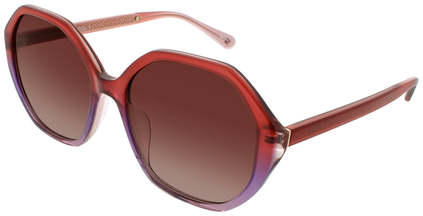 KATE SPADE WAVERLY/G/S Frame RED Lens PINK SHADED