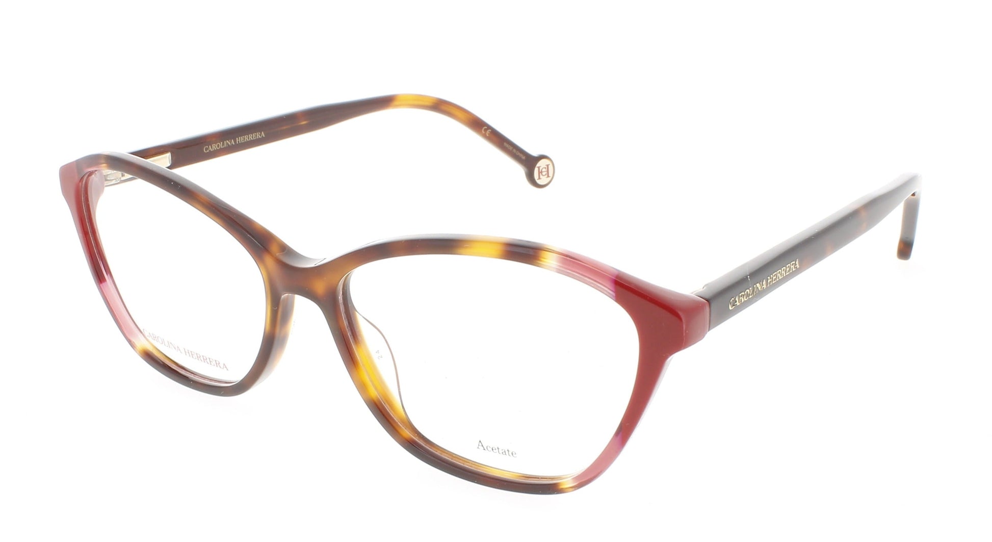 CAROLINA HERRERA HER 0122 Frame HAVANA RED Lens DEMO