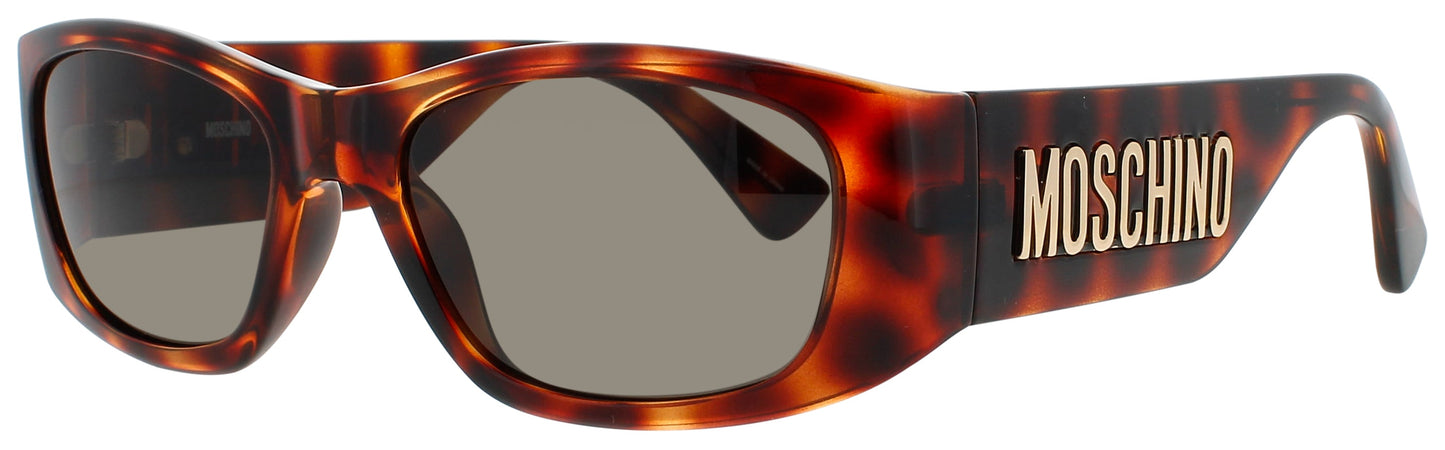 MOSCHINO MOS145/S Frame HAVANA TORTOISE SHELL Lens BROWN SOLID TINT