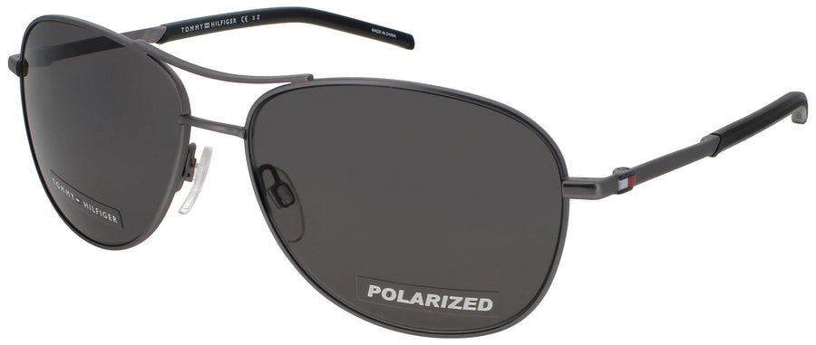 TOMMY HILFIGER TH 2023/S Frame MATTE DARK RUTHENIUM Lens GREY POLARIZED