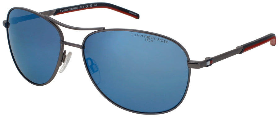 TOMMY HILFIGER TH 2023/S Frame MATTE DARK RUTHENIUM Lens BLUE MULTILAYER