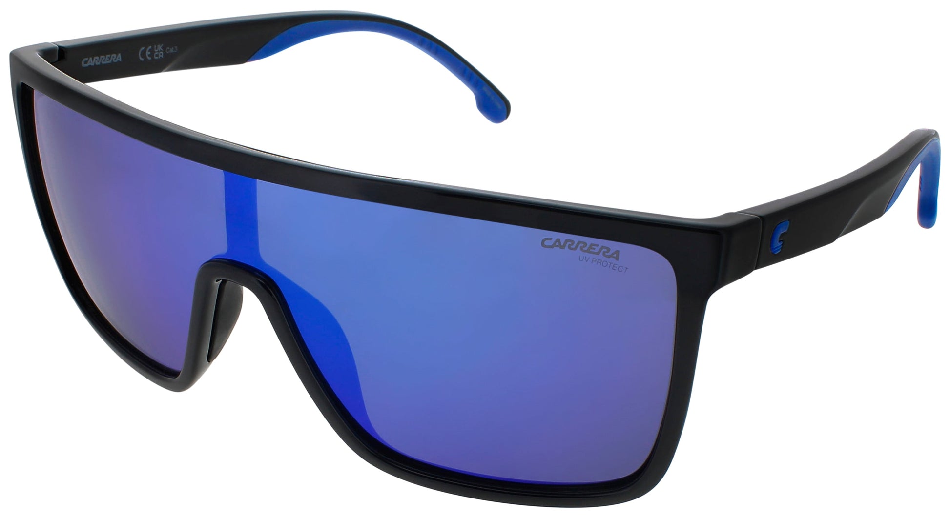 CARRERA 8060/S Frame BLACK BLUE Lens BLUE MIRROR