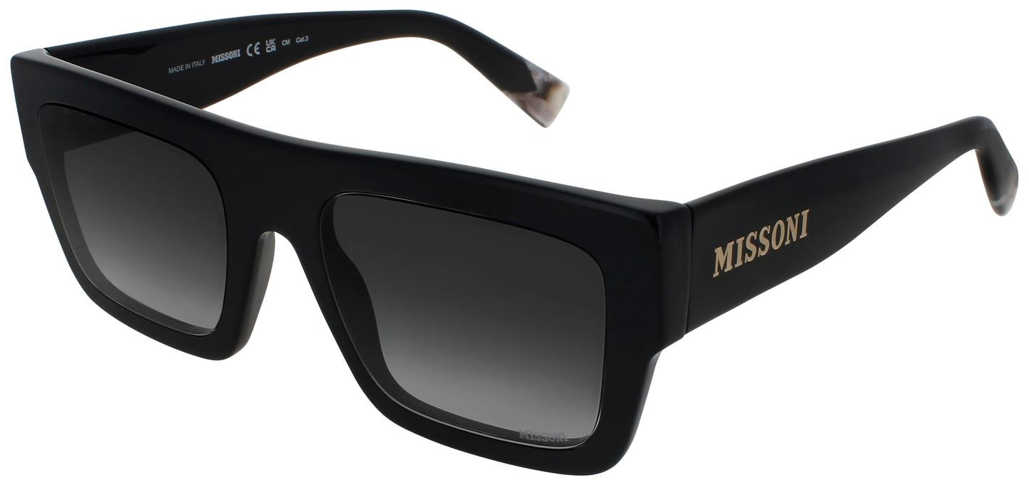 MISSONI MIS 0129/S Frame BLACK Lens DARK GREY GRADIENT
