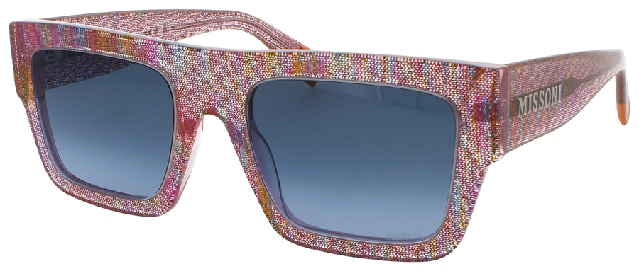 MISSONI MIS 0129/S Frame PINK PATTERN MULTI Lens DARK BLUE GRADIENT