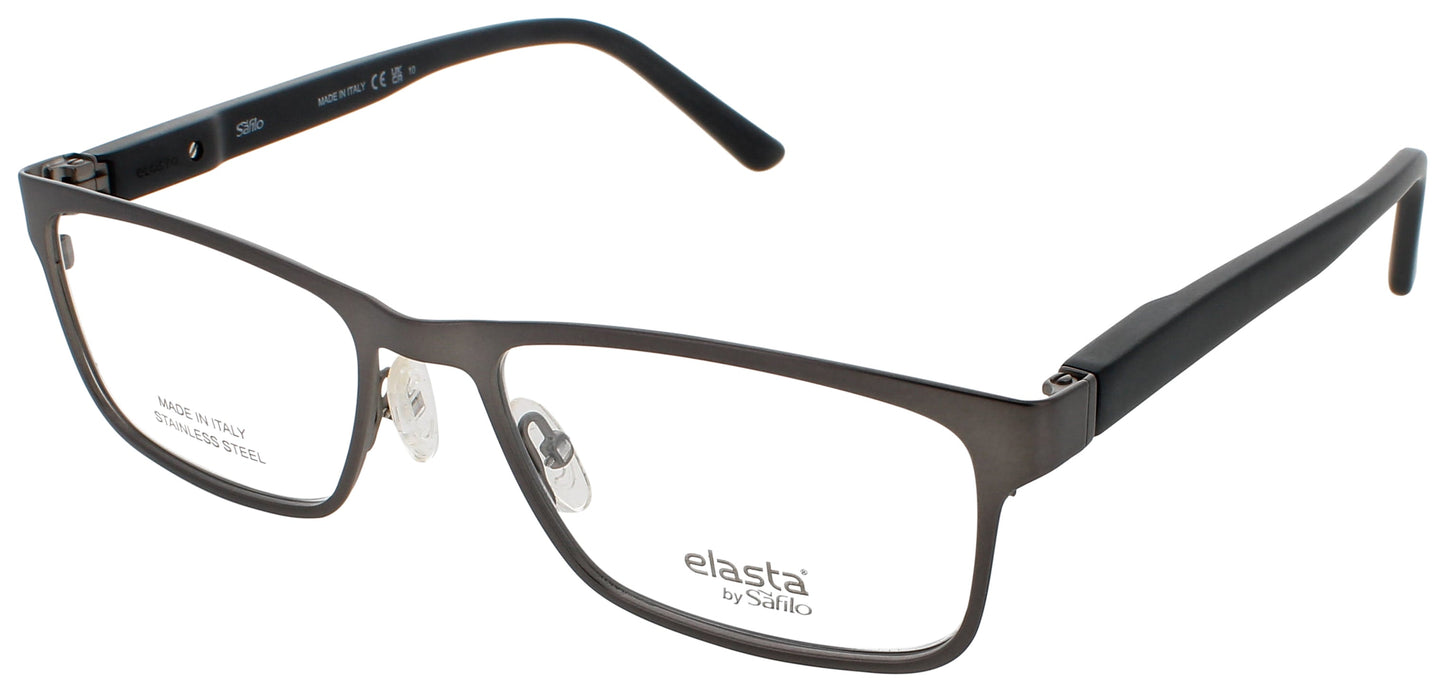 ELASTA E 3128 Frame MATTE DARK RUTHENIUM Lens DEMO