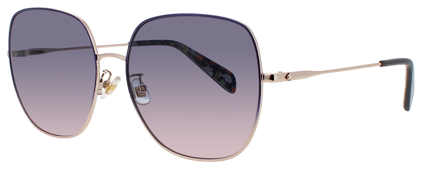 KATE SPADE CHARLI/F/S Frame BLUE PATTERN Lens BLUE PEACH TINT
