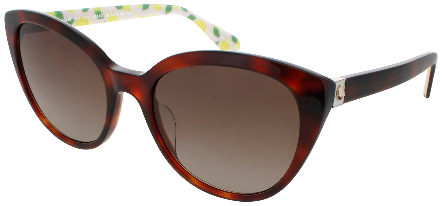 KATE SPADE AMBERLEE/S Frame HAVANA PATTERN BEIGE Lens BROWN GRADIENT